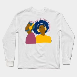 Music therapy - Mustard Long Sleeve T-Shirt